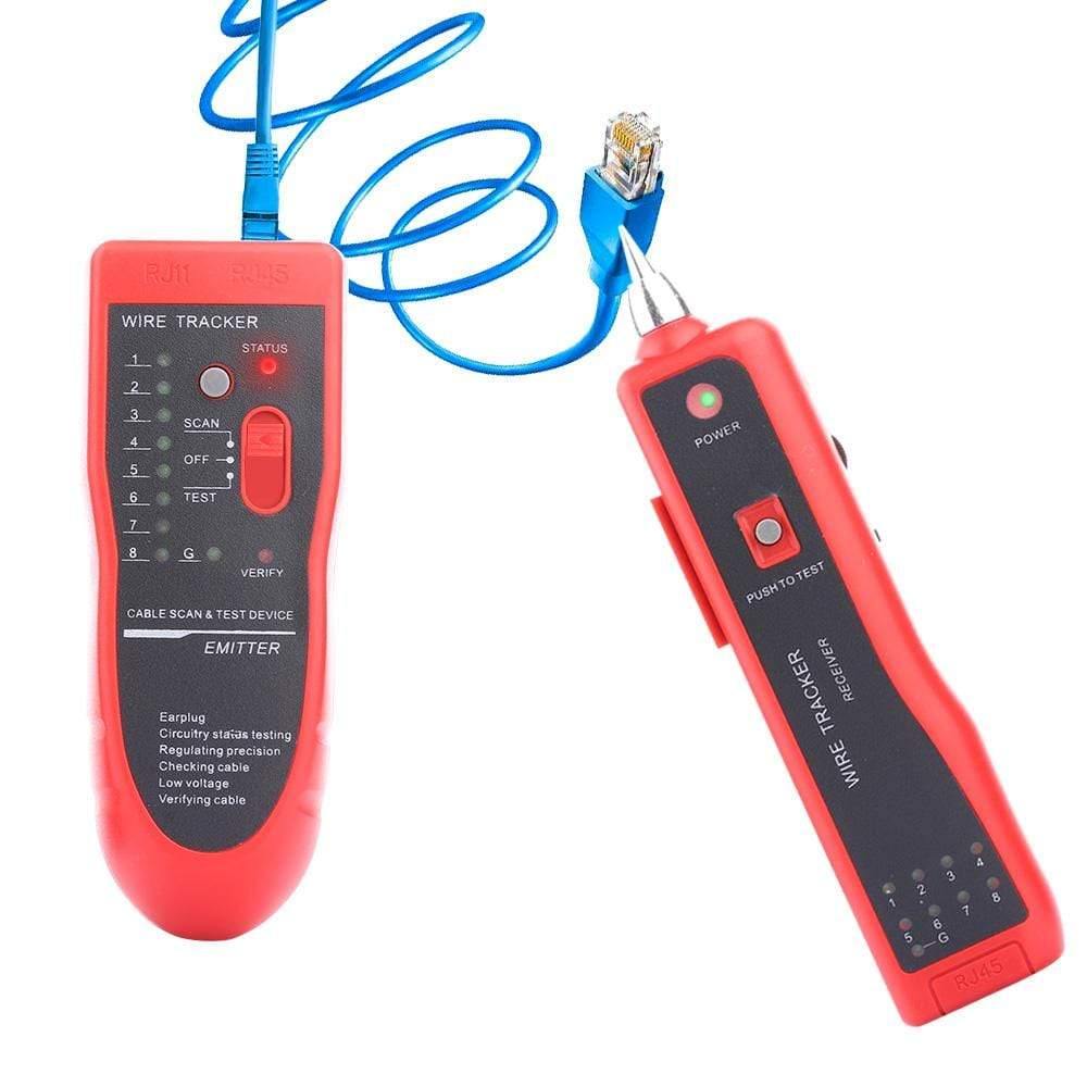 Ethernet LAN Network Cable Tester UTP STP RJ11 RJ45 Cat5 Cat5E Cat6 Telephone Wire Tracker Tracer Toner Detector Line Finder