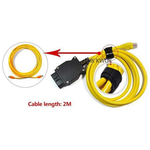 Planet Gates Ethernet to OBD For BMW F Series ENET Cable E-SYS ICOM 2 Coding Without CD ESYS ICOM Coding Diagnostic Tool Free Shipping