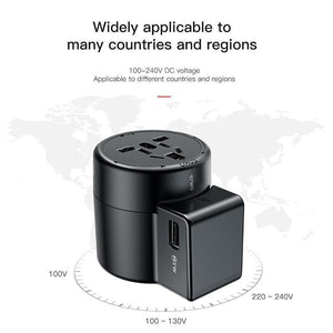 Planet Gates EU Baseus Universal USB Travel Charger for Samsung Galaxy S8 S9 Plus Whirl USB AC Powered Travel Portable Phone Charger Adapter