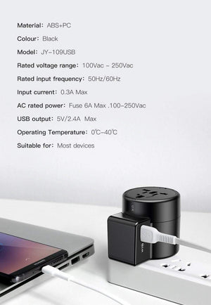 Planet Gates EU Baseus Universal USB Travel Charger for Samsung Galaxy S8 S9 Plus Whirl USB AC Powered Travel Portable Phone Charger Adapter
