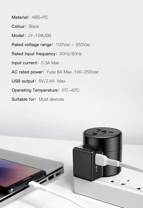 Planet Gates EU Baseus Universal USB Travel Charger for Samsung Galaxy S8 S9 Plus Whirl USB AC Powered Travel Portable Phone Charger Adapter