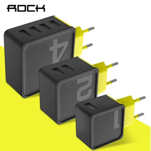 Planet Gates EU Black 1A 1 USB ROCK Sugar 4 2 1 Ports USB Wall Charger Phone Fast Travel Adapter 5V1A 5V2.4A 5V4A EU US Plug For iPhone Samsung Xiaomi
