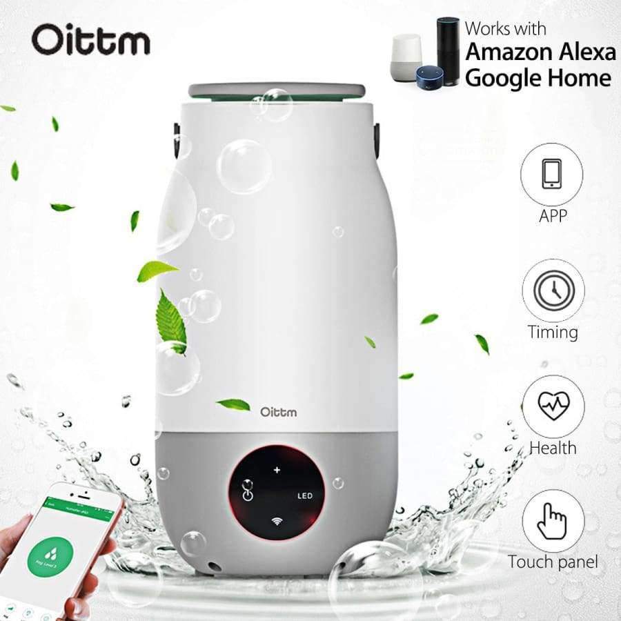 Planet Gates EU Oittm Wifi APP Control 3L Large Capacity Intelligent Humidifier Support Alexa Google Home With RGB light for Home Appliance
