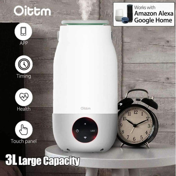 Oittm Wifi App Control 3L Large Capacity Intelligent Humidifier Support Alexa Google Home With Rgb Light For Home Appliance