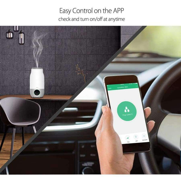 Planet Gates EU Oittm Wifi APP Control 3L Large Capacity Intelligent Humidifier Support Alexa Google Home With RGB light for Home Appliance