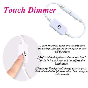 Planet Gates EU Plug / 6 Bulbs / Pure White DGHGF Hollywood Style,LED Vanity Mirror Lights Kit with Dimmable Light Bulbs,Lighting Fixture Strip for Makeup Vanity Table Set