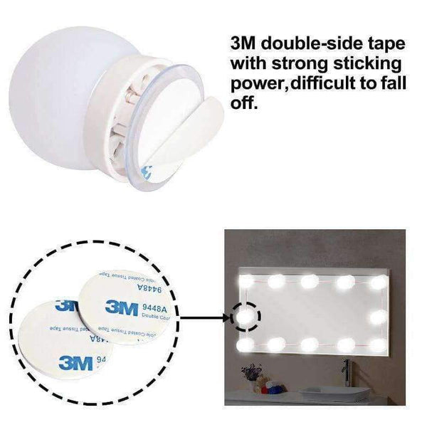 Planet Gates EU Plug / 6 Bulbs / Pure White DGHGF Hollywood Style,LED Vanity Mirror Lights Kit with Dimmable Light Bulbs,Lighting Fixture Strip for Makeup Vanity Table Set