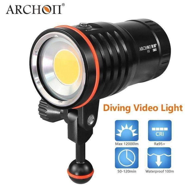 Planet Gates EU Plug ARCHON diving photography light Max 12,000 lumens Positive white lighting diving shooting underwater HD video photo diving light