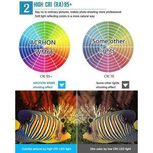 Planet Gates EU Plug ARCHON diving photography light Max 12,000 lumens Positive white lighting diving shooting underwater HD video photo diving light