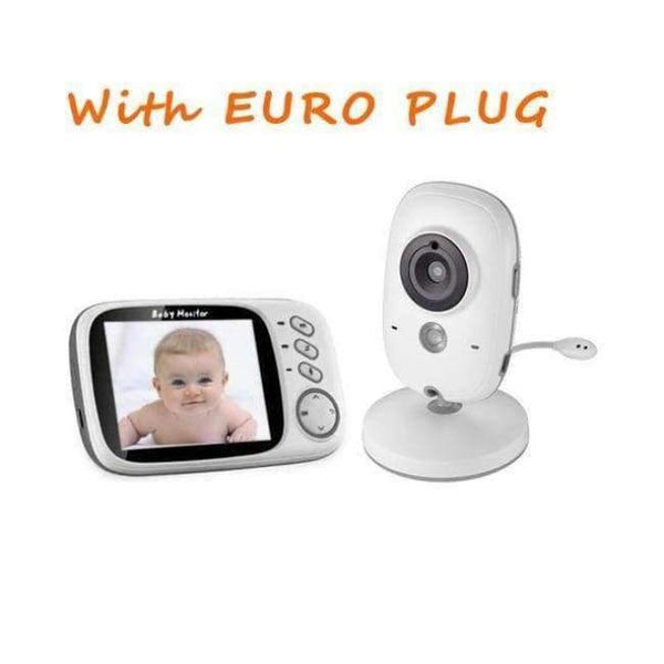 Planet Gates EU Plug Baby Monitor Wireless VB603 3.2 Inch Video Color Baby Nanny Security Camera Baba Electronic Night Vision Temperature Monitoring