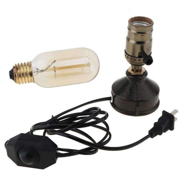 Planet Gates EU Plug Kreativní retro stylová Edisonova žárovka s objímkou 110V-240V 40W a stmívačem pro dekoraci domácího obchodu