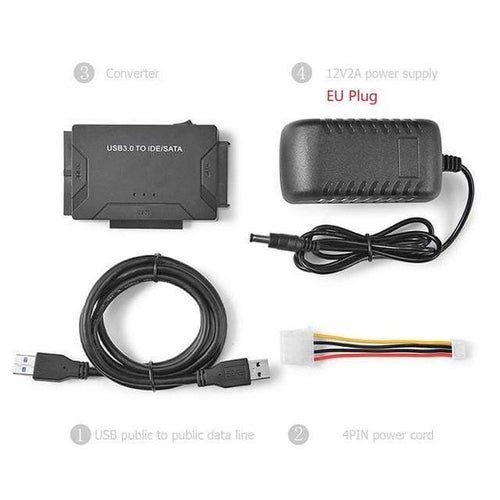 HDD Hard Disk Drive Converter USB3.0 to SATA/IDE For 2.5inch/3.5inch External Hard Disk Case Box 5 GBPS High Speed for PC Laptop