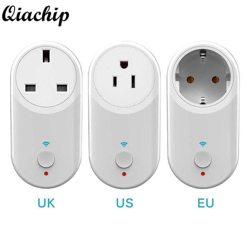 Planet Gates EU Plug QIACHIP UK US EU Plug WiFi Smart Home Socket App Control Home Electrical Appliances Work With Amazon Alexa Google Home Timer