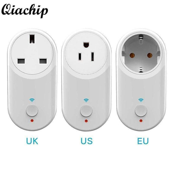 Planet Gates EU Plug QIACHIP UK US EU Plug WiFi Smart Home Socket App Control Home Electrical Appliances Work With Amazon Alexa Google Home Timer