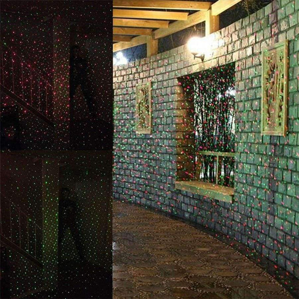 Planet Gates EU Plug Red Green Holiday Light Christmas Laser Projector Lamp Outdoor LED Tree Light Xmas Lawn Garden Star Sky Laser Shower Lighting