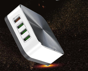Planet Gates EU TOPK 8-Port 50W Quick Charge 3.0 USB Charger for iPhone Samsung Xiaomi Huawei EU US UK AU Plug Desktop Fast Phone Charger