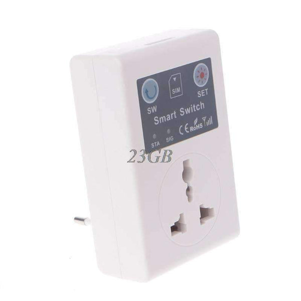 Planet Gates EU/UK 220V Phone RC Remote Wireless Control Smart Switch GSM Socket Power Plug for Home Household Appliance F28