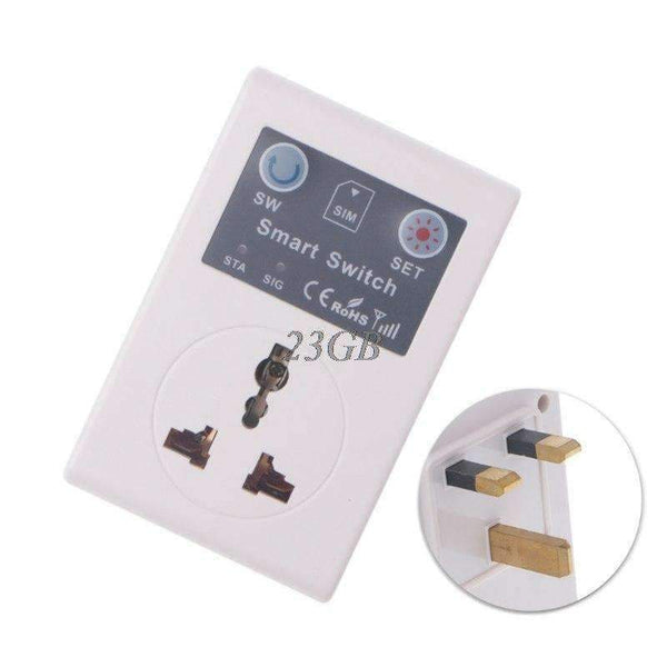 Planet Gates EU/UK 220V Phone RC Remote Wireless Control Smart Switch GSM Socket Power Plug for Home Household Appliance F28