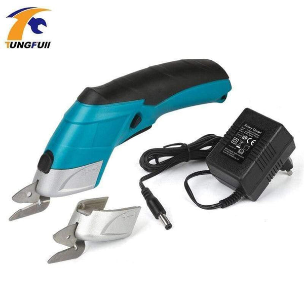 Planet Gates EU/US Electric Cordless Scissors Multipurpose 110V-220V Fabric Leather Cloth Cutting Chargeable Fabric Sewing Handheld Scissors