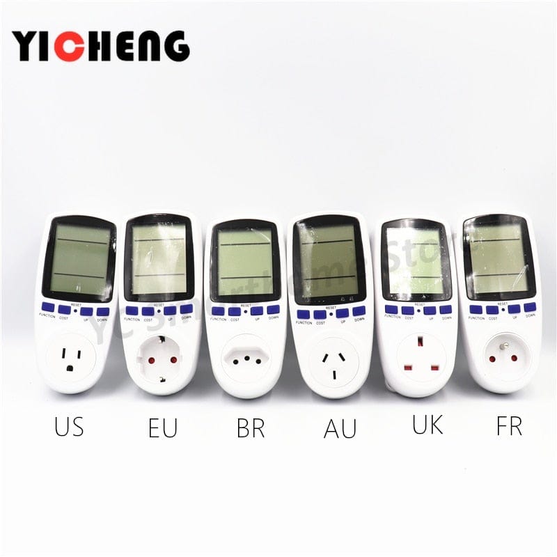 Planet Gates EU US UK Meter electricity monitoring electricity voltage power metering socket type mete watt meter power analyzer kwh