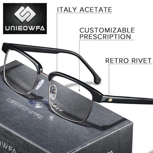 Planet Gates Europe High end Italy Acetate Optical Eyeglasses Frame Retro Optical Prescription Glasses Frame Men Myopia Clear Eyewear Frame