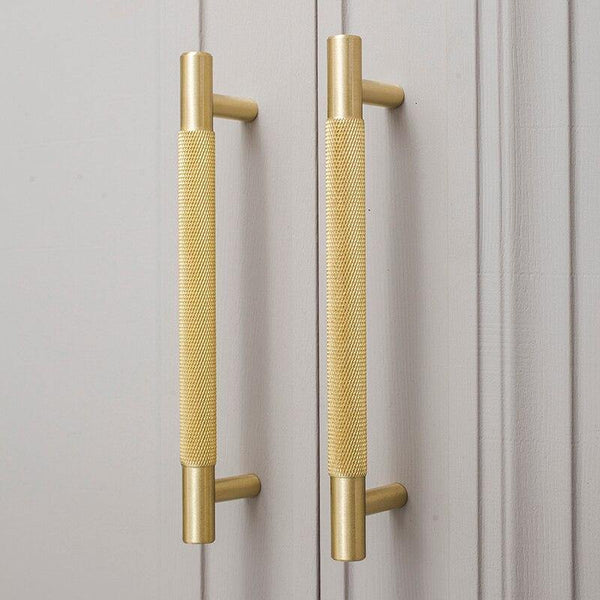 European style/Gold Solid Brass Cabinet Long Handles Furniture Drawer Pulls Drawer T Bar Kitchen Pulls Furniture Handle Hardware