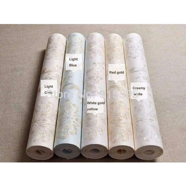 Planet Gates European Style Non-woven Wallpaper Luxury Damask 3D Stereoscopic Relief Damascus Bedroom Living Room Wall Paper Home Decor Paper