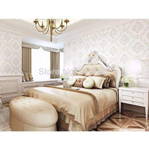 Planet Gates European Style Non-woven Wallpaper Luxury Damask 3D Stereoscopic Relief Damascus Bedroom Living Room Wall Paper Home Decor Paper