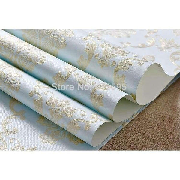 Planet Gates European Style Non-woven Wallpaper Luxury Damask 3D Stereoscopic Relief Damascus Bedroom Living Room Wall Paper Home Decor Paper