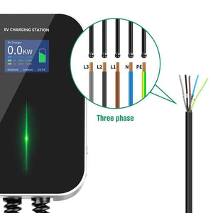 Planet Gates EV Charger 16A 3 Phase Electric Vehicle Charging Station EVSE Wallbox with Type 2 Cable IEC 62196-2 for Audi for Mercedes-Benz