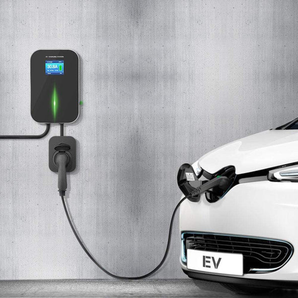 Planet Gates EV Charger EVSE Wallbox Wifi Electric Vehicle Charging Station APP with Type 2 Socket 32A 1Phase IEC 62196-2 for Audi BMW