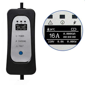 Planet Gates EV Charger Type 2  for Electric Car Schuko 5 Meters ev charging Cable Portable Charger 8A/10A/13A/16A Adjustable