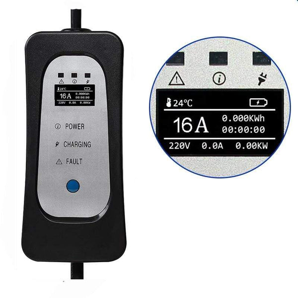 Planet Gates EV Charger Type 2  for Electric Car Schuko 5 Meters ev charging Cable Portable Charger 8A/10A/13A/16A Adjustable