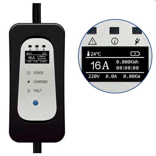 Planet Gates EV Charger Type 2  for Electric Car Schuko 5 Meters ev charging Cable Portable Charger 8A/10A/13A/16A Adjustable