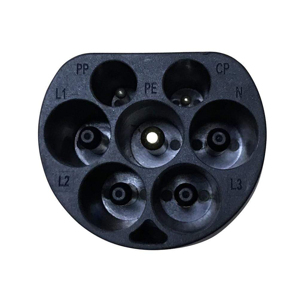 EV charger type 2 plug connector EVSE electric vehicle male side AC ch ...