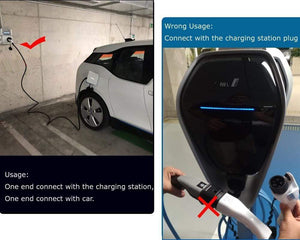 Planet Gates EV charger type 2 to type 1 EVSE charger for electric vehicle ev charging cable j1772 32A 16A