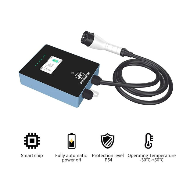 Planet Gates EV Charger wallbox Station 16 Amp Electric Vehicle Charger EVSE 3.84kw Compatible for All Electric EV Cars j1772 type2 240 240V