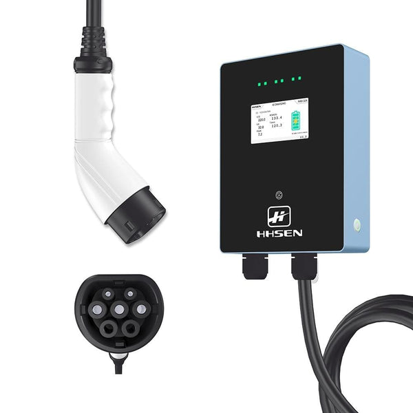 Planet Gates EV Charger wallbox Station 16 Amp Electric Vehicle Charger EVSE 3.84kw Compatible for All Electric EV Cars j1772 type2 240 240V