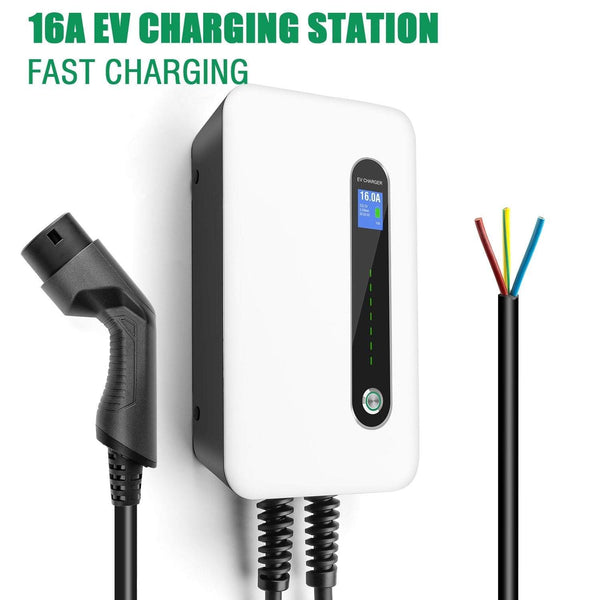 Planet Gates EV Charging Station 16A Type 2 Electric Vehicle Car Charger EVSE Wallbox Charging Cable IEC 62196-2 Level 2 Charger 3.6KW