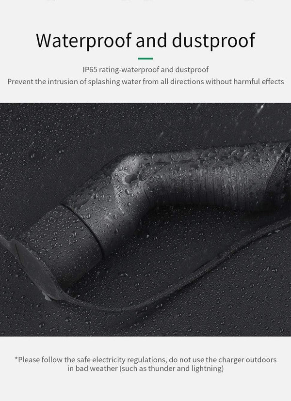 Planet Gates EV Charging Station Cable 32A Electric Vehicle Car Charger EVSE Wallbox Wall Mount Type 2 Cable IEC 62196-2 Level 2 240V 7.6KW