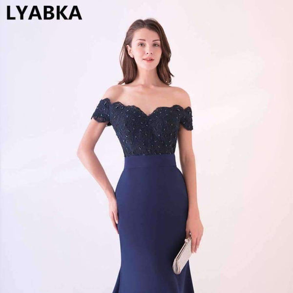 Planet Gates Evening Dress  Design Sweetheart Mermaid Prom Dress Satin With Appliques Evening Dresses Long Robe De Soiree