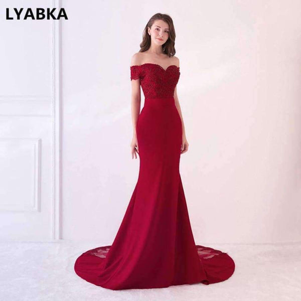 Planet Gates Evening Dress  Design Sweetheart Mermaid Prom Dress Satin With Appliques Evening Dresses Long Robe De Soiree