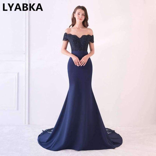 Planet Gates Evening Dress  Design Sweetheart Mermaid Prom Dress Satin With Appliques Evening Dresses Long Robe De Soiree