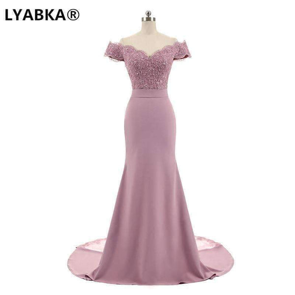 Planet Gates Evening Dress  Design Sweetheart Mermaid Prom Dress Satin With Appliques Evening Dresses Long Robe De Soiree