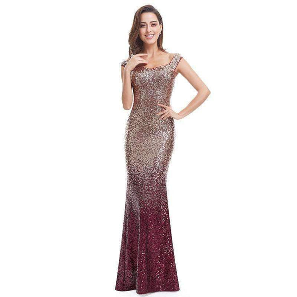 Planet Gates Evening Dress Long Sparkle 2018 New V-Neck Women Elegant EB29998 Sequin Mermaid Maxi Evening Party Gown Dress abendkleider 2018