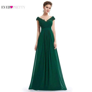 Planet Gates Evening Dresses EP08633 Women Elegant Sexy Beading Deep V neck Long Evening Gown 2018 Chiffon Dress robe de soiree