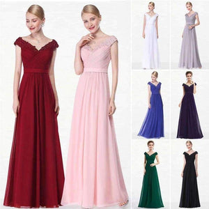 Planet Gates Evening Dresses EP08633 Women Elegant Sexy Beading Deep V neck Long Evening Gown 2018 Chiffon Dress robe de soiree