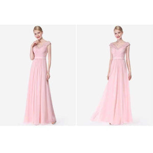 Planet Gates Evening Dresses EP08633 Women Elegant Sexy Beading Deep V neck Long Evening Gown 2018 Chiffon Dress robe de soiree