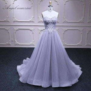 Planet Gates Evening Dresses luxury  Violet prom dress formal pary dress tulle women pageant gown 2018 vestido de festa