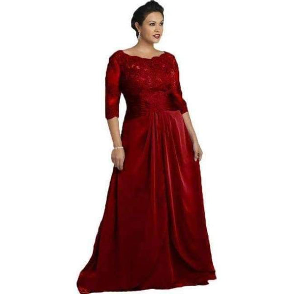 Planet Gates Evening Dresses Scoop With Lace Three Quarter Sleeve Grey Long Chiffon Vestido De Noche Free Shipping